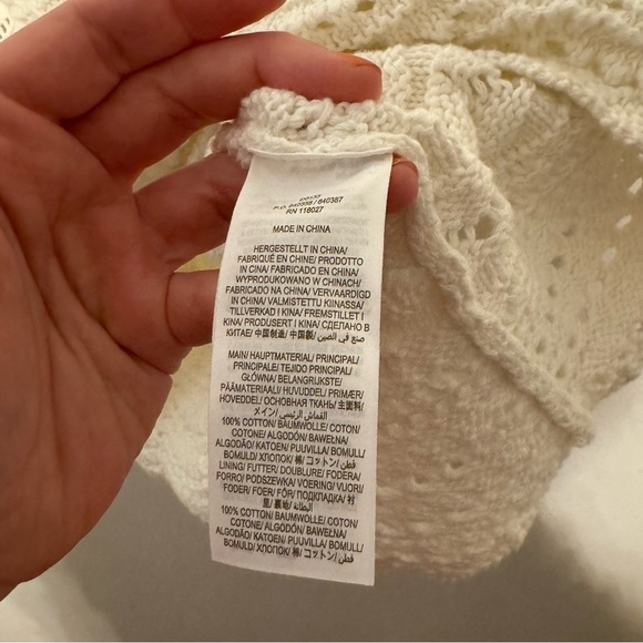 Boden Claudia Textured Knitted Dress In White 6 - Picture 7 of 9